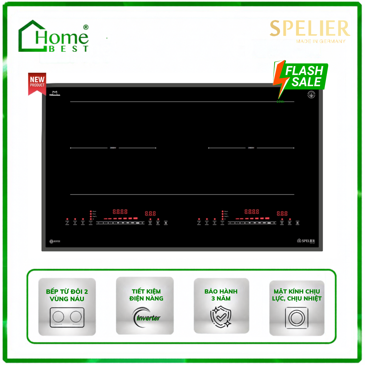 Bếp từ đôi Spelier SMA 690S