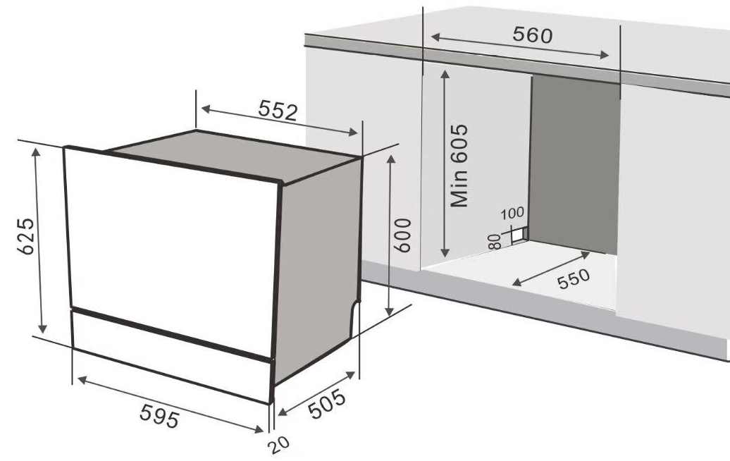Máy rửa chén bát Latino ESB08LT