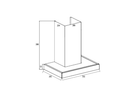 Máy hút khói, hút mùi kính ngang Canzy CZ PRO 333SG NEW (điều khiển cảm ứng vẫy tay)