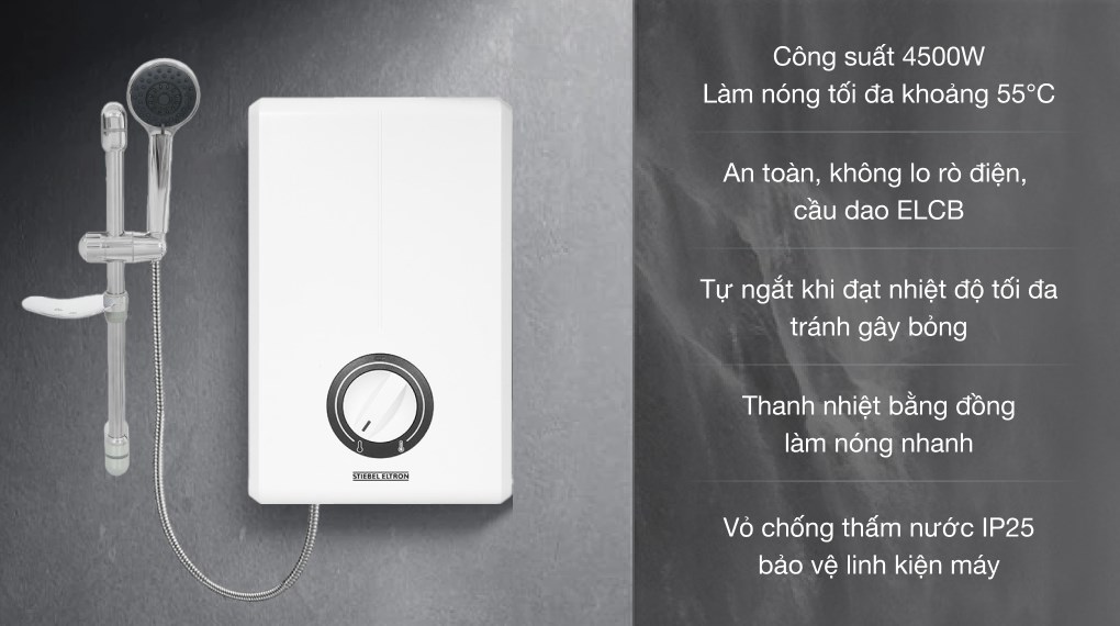 Máy nước nóng trực tiếp đơn điểm Stiebel Eltron XG 45 EC (VN)