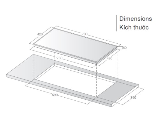 Bếp từ đôi Lorca TA-1009 Pro