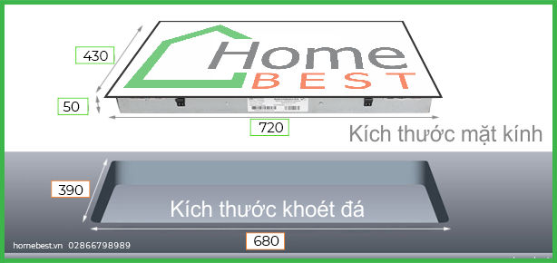 Bếp từ đôi Arber AB-395