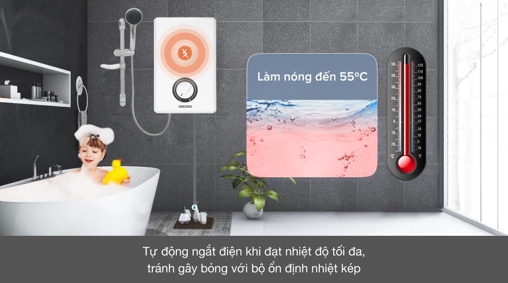 Máy nước nóng trực tiếp đơn điểm Stiebel Eltron XG 45 EC (VN)