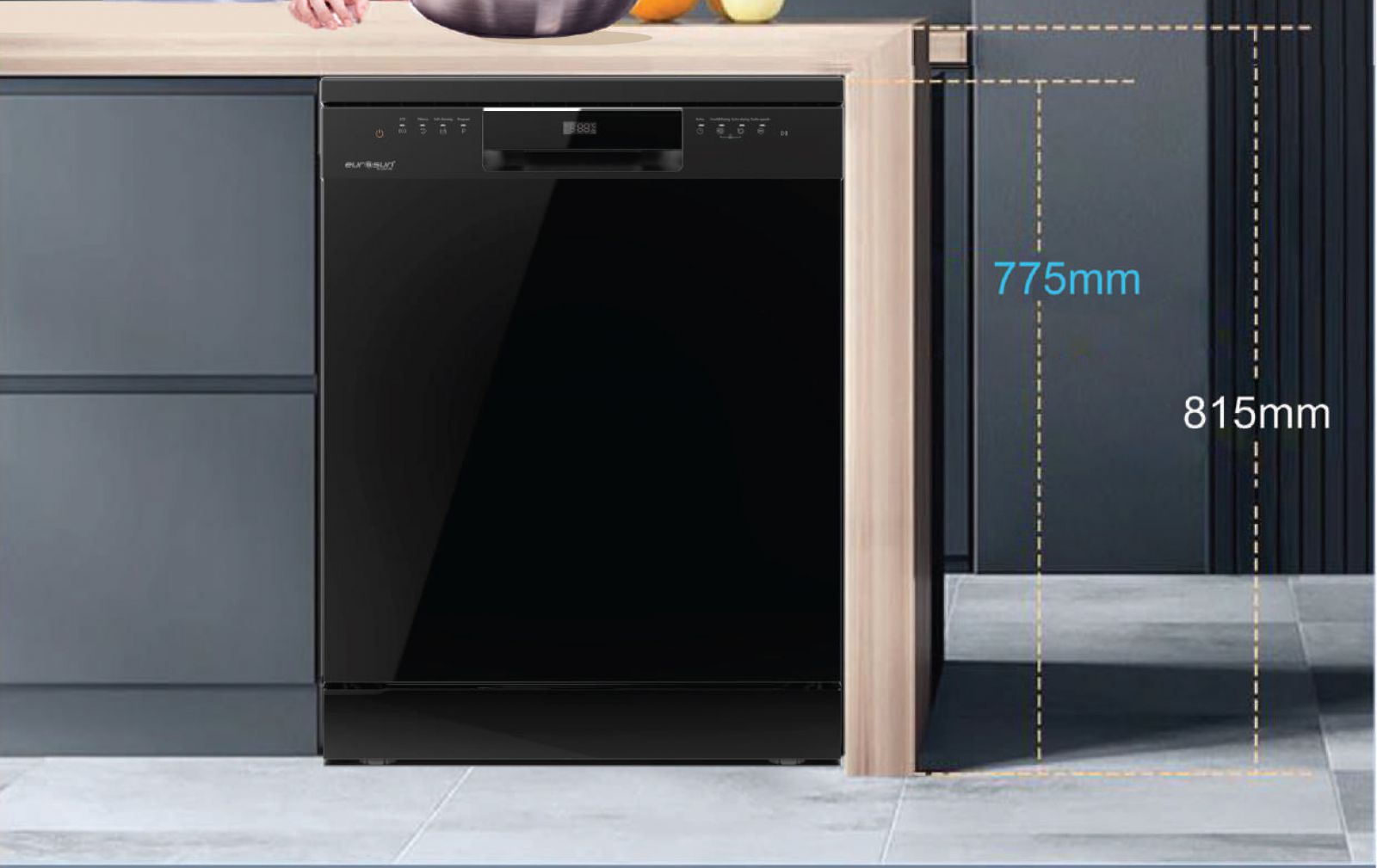 Máy rửa chén bát độc lập Eurosun SMS78EU12EB