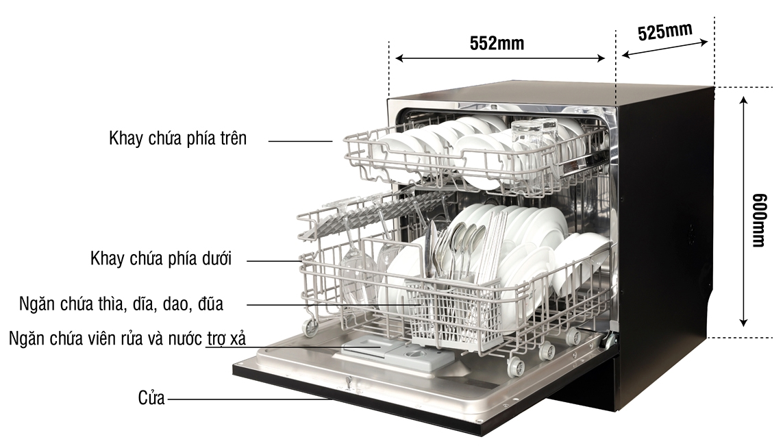 Máy rửa chén bát Kocher KDEU-8839