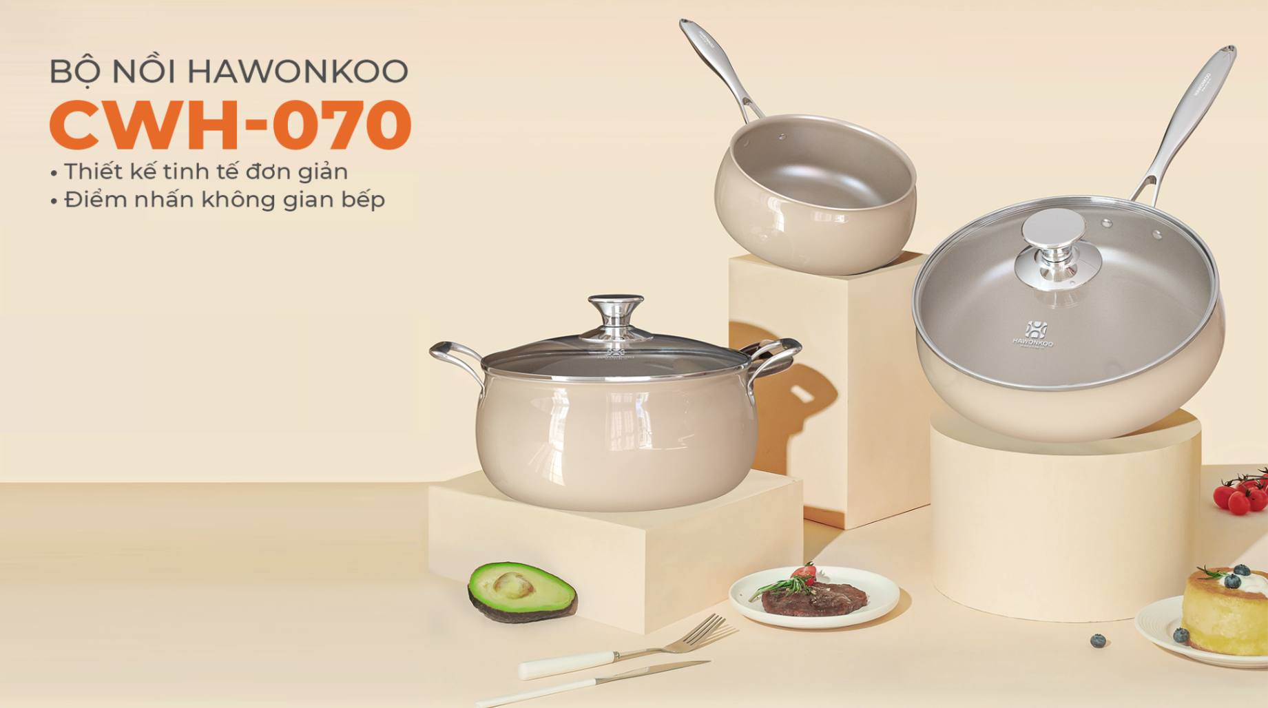 Bộ nồi Hawonkoo CWH-070