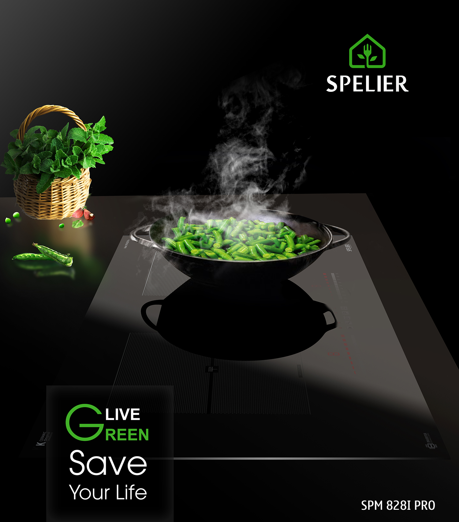 Bếp từ đôi Spelier SPM 828I Pro