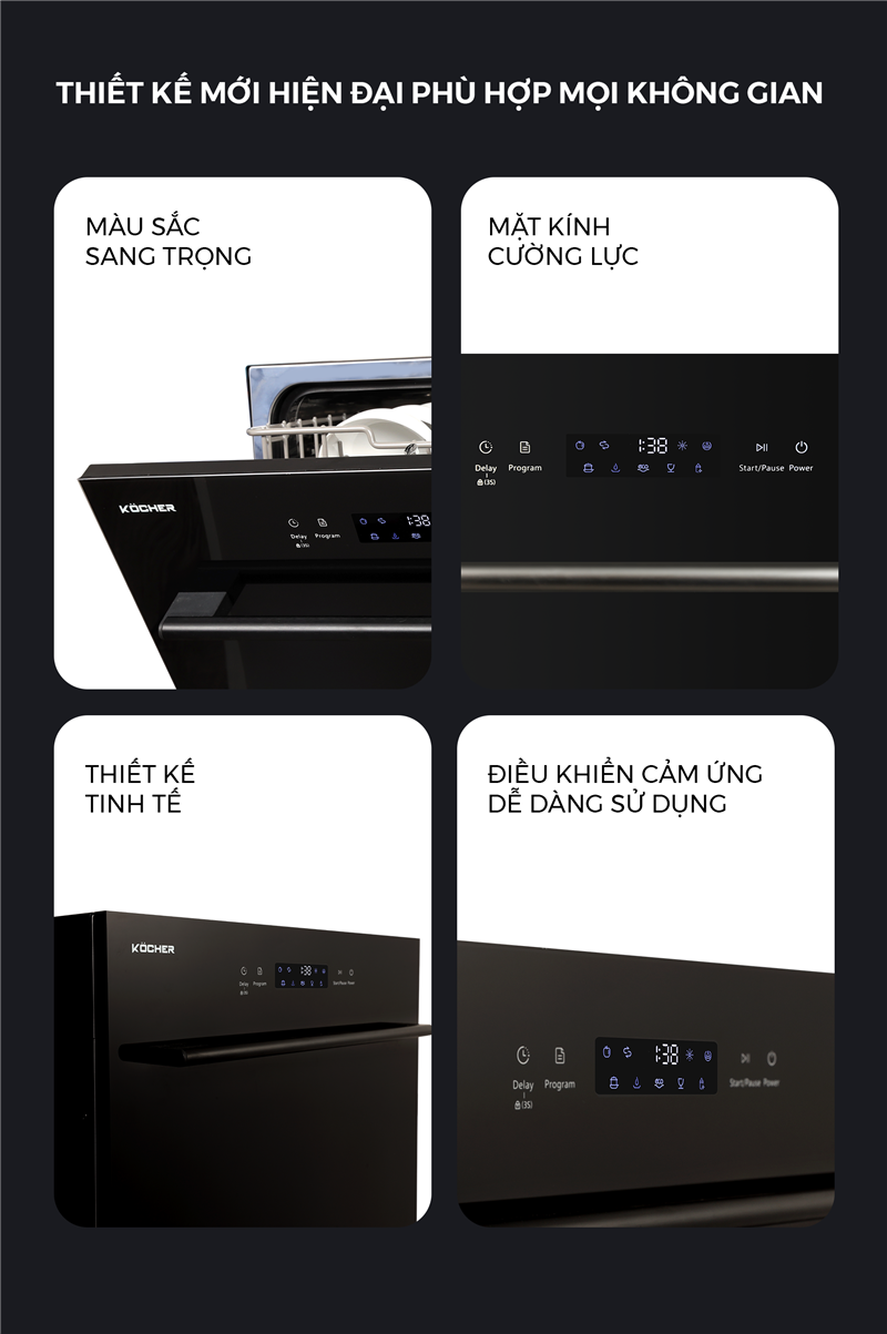 Máy rửa chén bát Kocher KDEU-8839