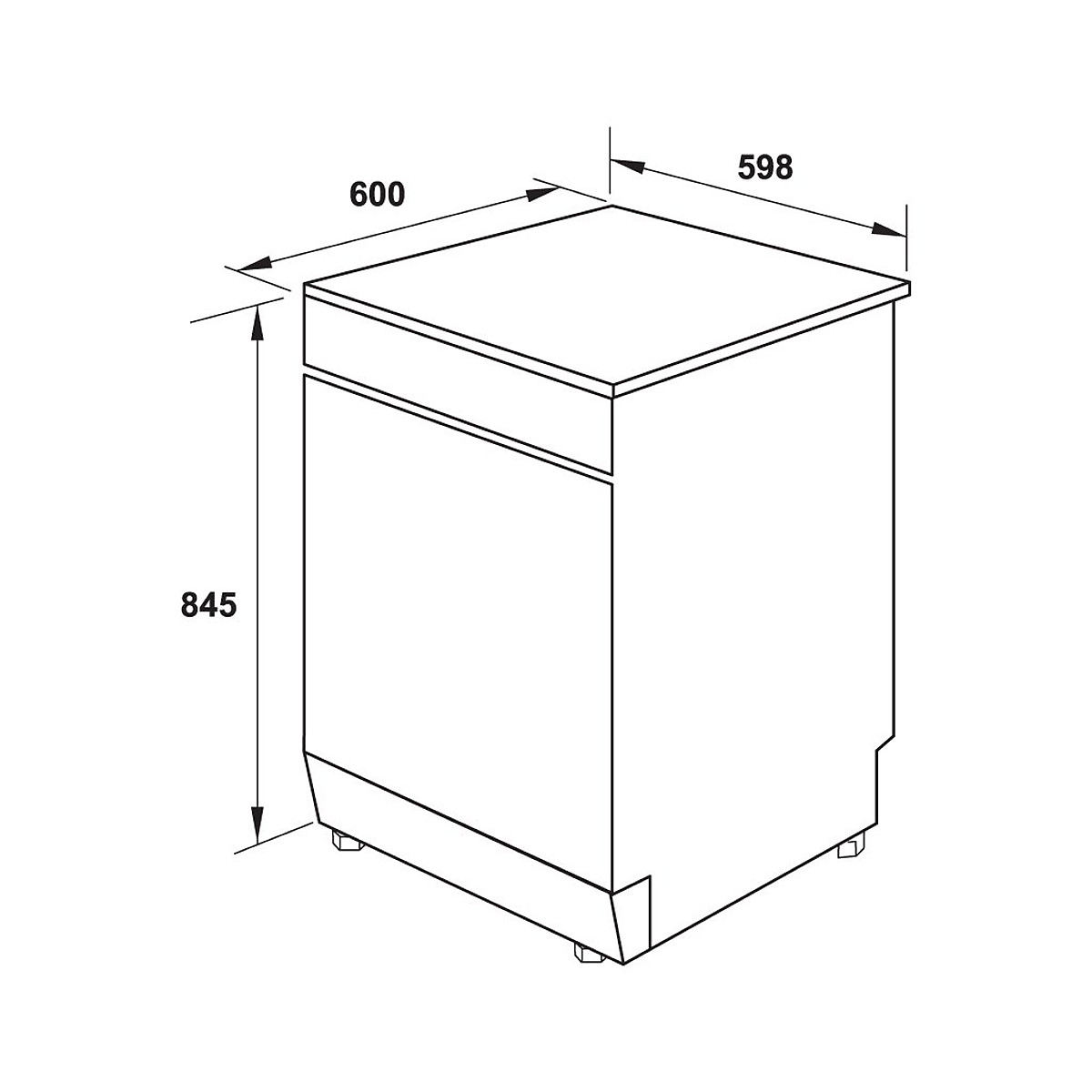 Máy rửa chén bát Hafele HDW-F60G (535.29.590)
