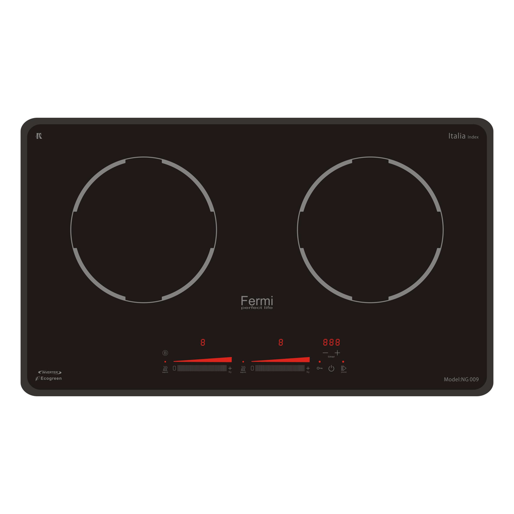 Bếp từ đôi Fermi NG 009 PLATINUM