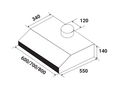 Máy hút khói, hút mùi cổ điển KAFF KF-638I