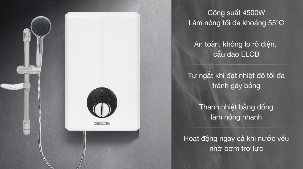 Máy nước nóng trực tiếp đơn điểm Stiebel Eltron XGP 45 EC (VN)