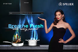 Máy hút khói kính ngang Spelier SP 109 TT SLIM (điều khiển cảm biến vẫy tay)