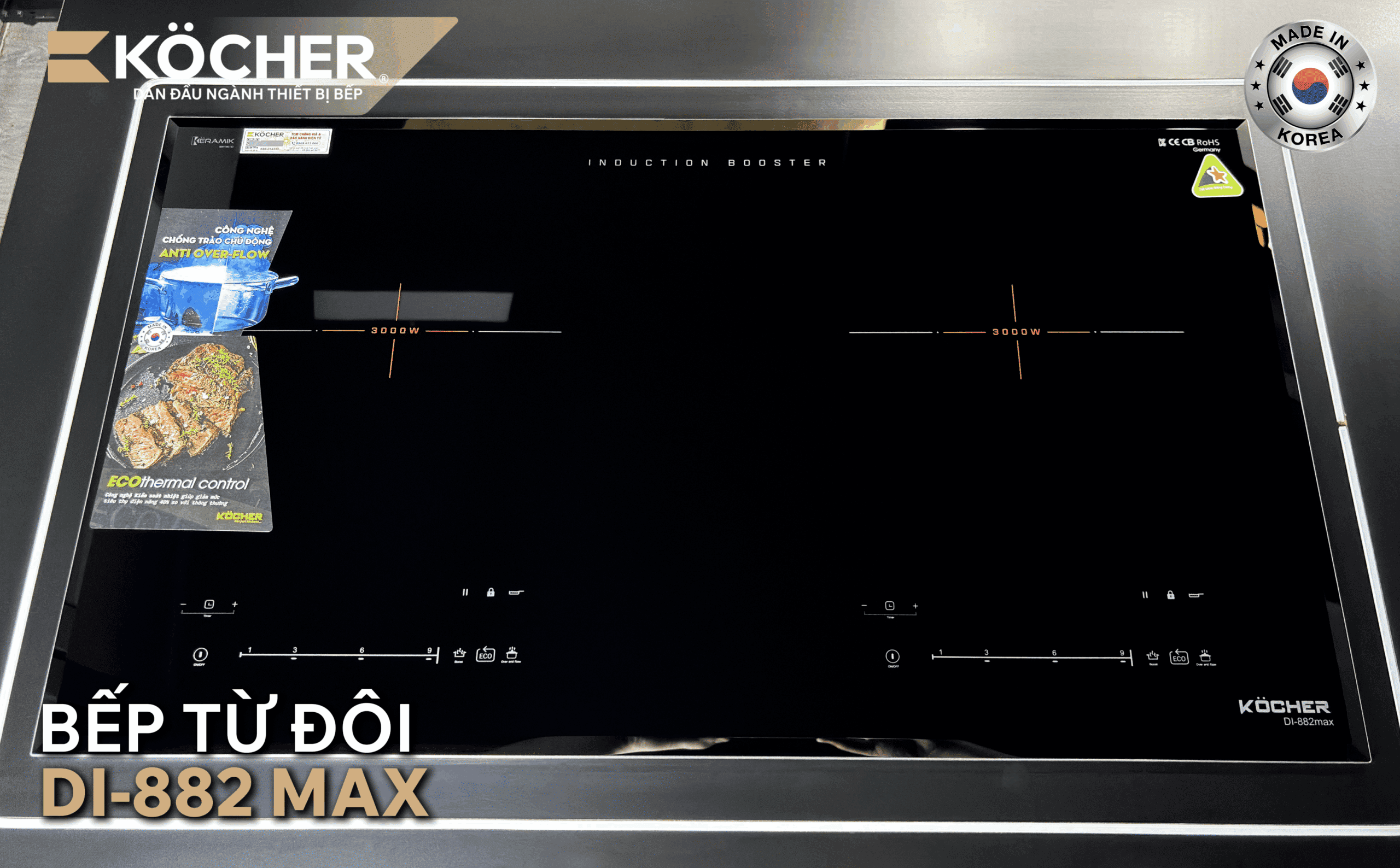 Bếp từ đôi Kocher DI-882 MAX