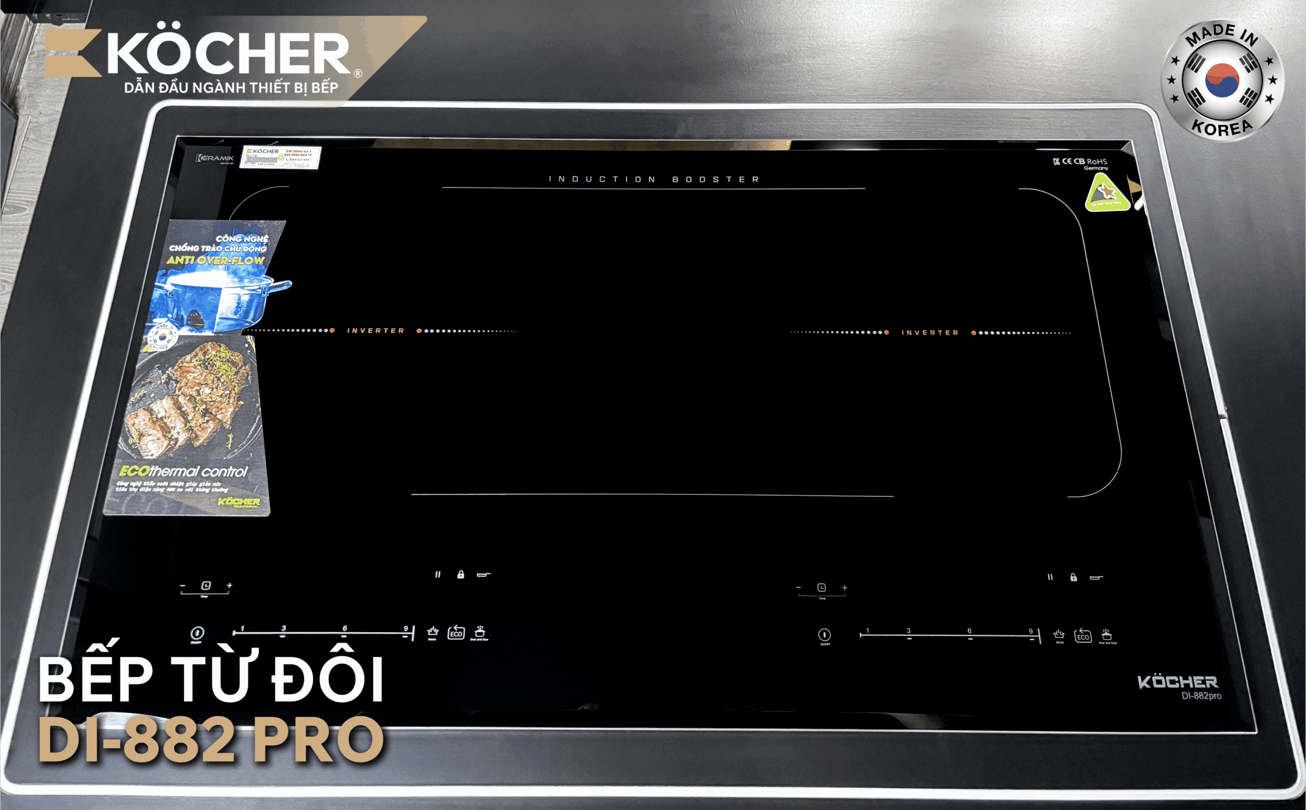 Bếp từ đôi Kocher DI-882 PRO | Home Best