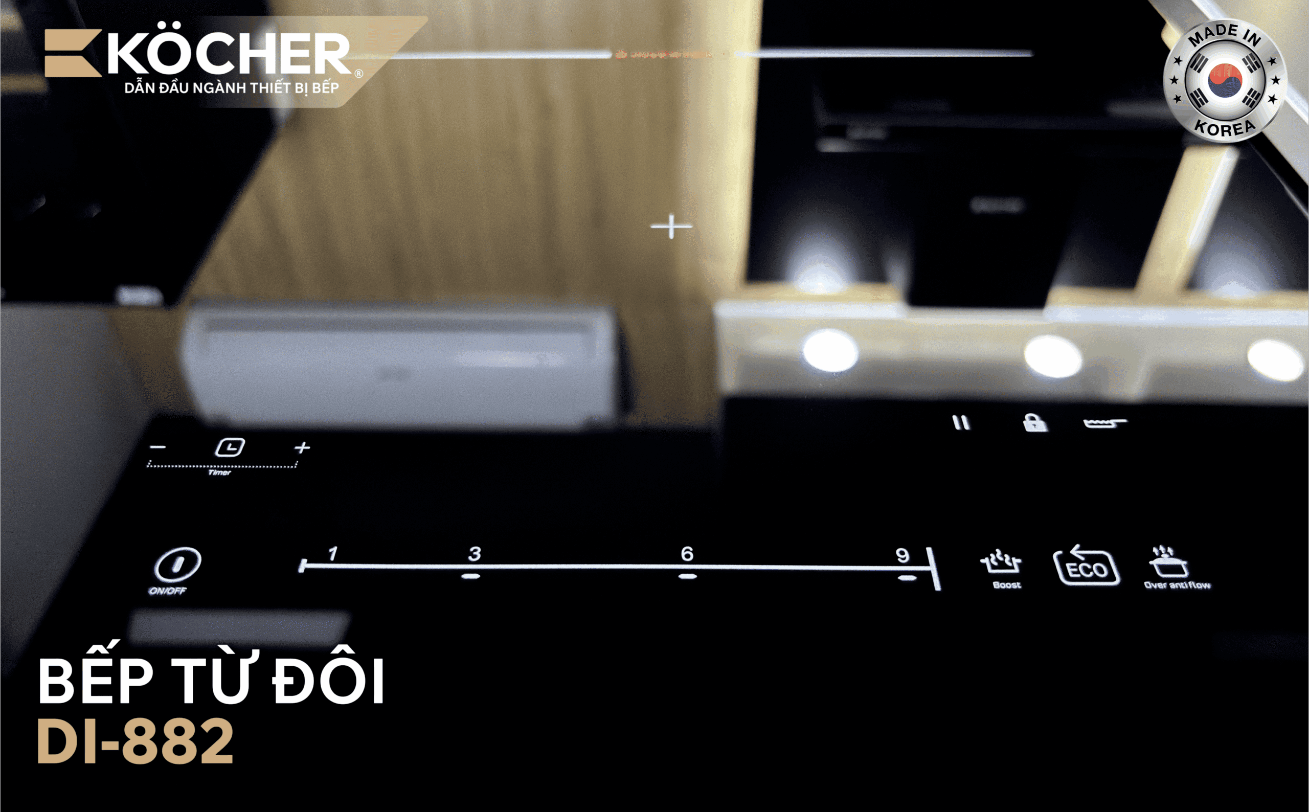 Bếp từ đôi Kocher DI-882