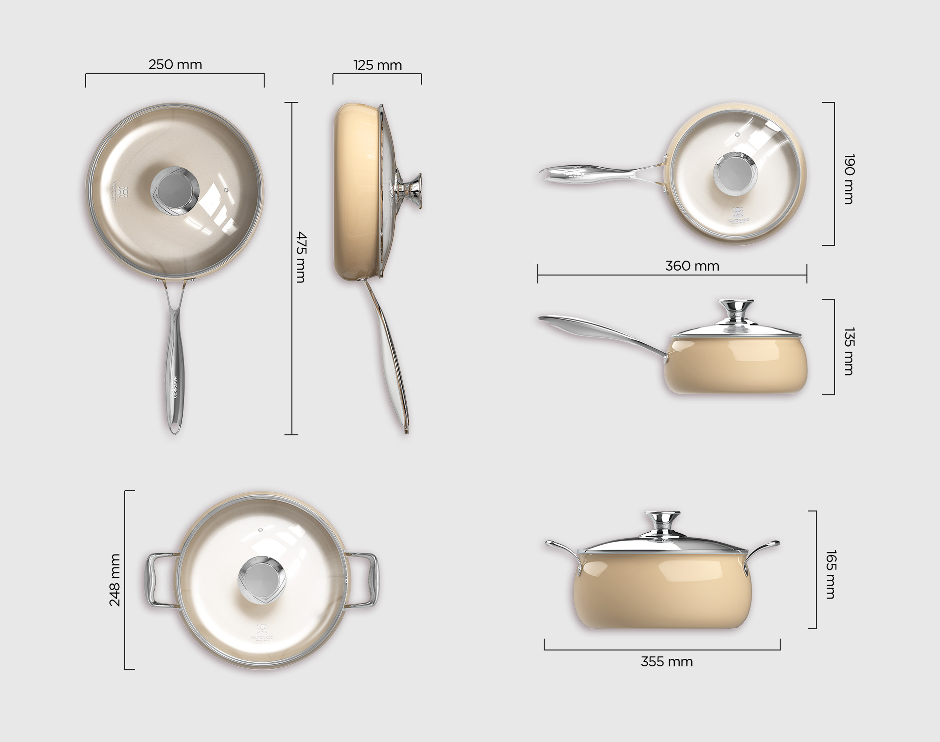 Bộ nồi Hawonkoo CWH-070