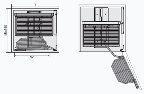 Tủ kho nan Oval 4 tầng cánh mở Eurogold EPV1445
