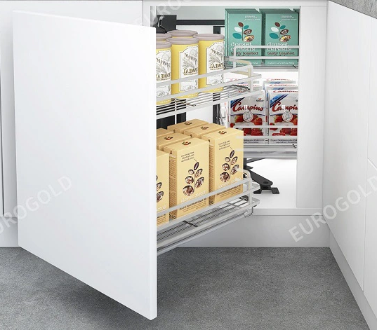 Giá liên hoàn nan dẹt, ray âm giảm chấn, Eurogold EPL101 (trái)/ EPL102 (phải)