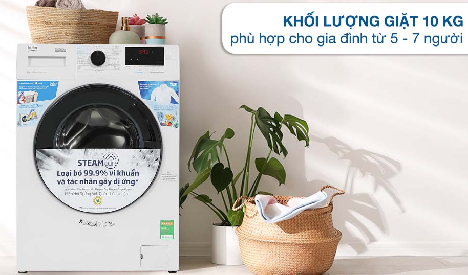 Máy giặt Beko 10kg- WCV10614XB0STW