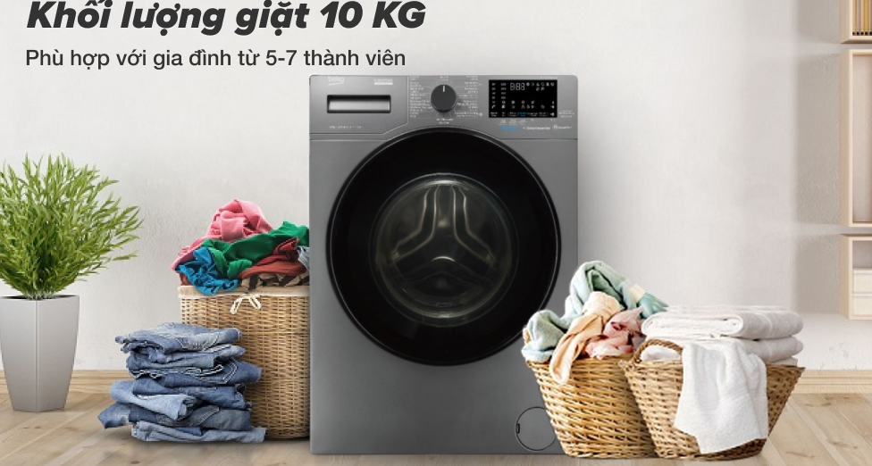 Máy giặt Beko 10kg-WCV10648XSTM