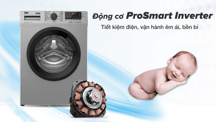 Máy giặt Beko 8kg-WCV8614XB0STS