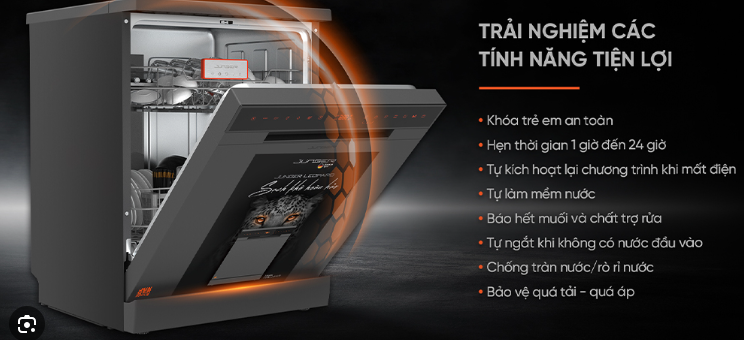 Máy rửa chén Junger LEOPARD DWJ-143 ( 15 Bộ )