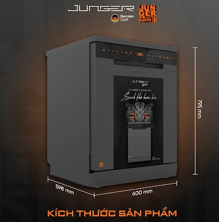 Máy rửa chén Junger LEOPARD DWJ-183 - VG ( 15 Bộ )