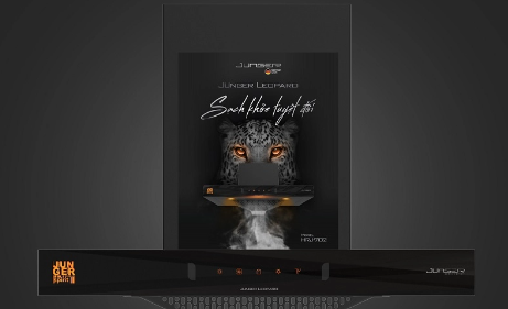 Máy hút khói, hút mùi kính ngang Junger - HRJ-702L (Cảm ứng vẫy tay)