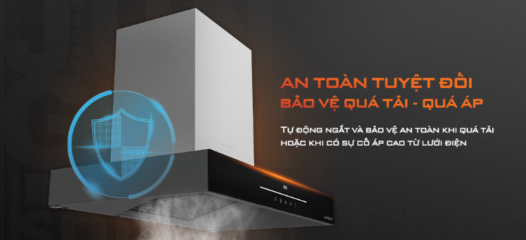 Máy hút khói, hút mùi kính ngang Junger - H-90