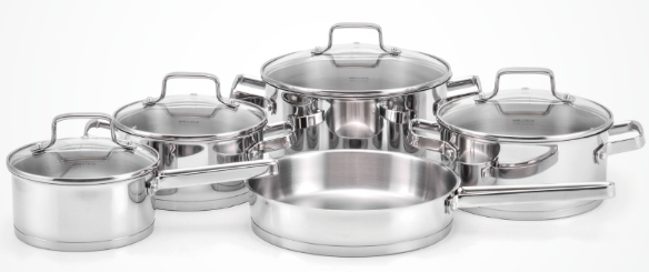 Bộ nồi inox 9 món Malloca SA-1503