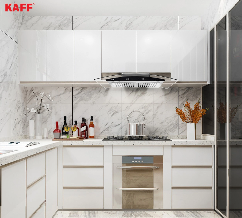 Máy hút khói, hút mùi kính cong KAFF KF-GBT7069 ( Điều khiển cảm ứng vẫy tay )