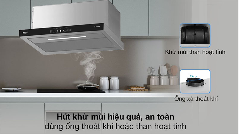 Máy hút khói, hút mùi âm tủ KAFF KF-TH1700S ( Điều khiển cảm ứng vẫy tay )