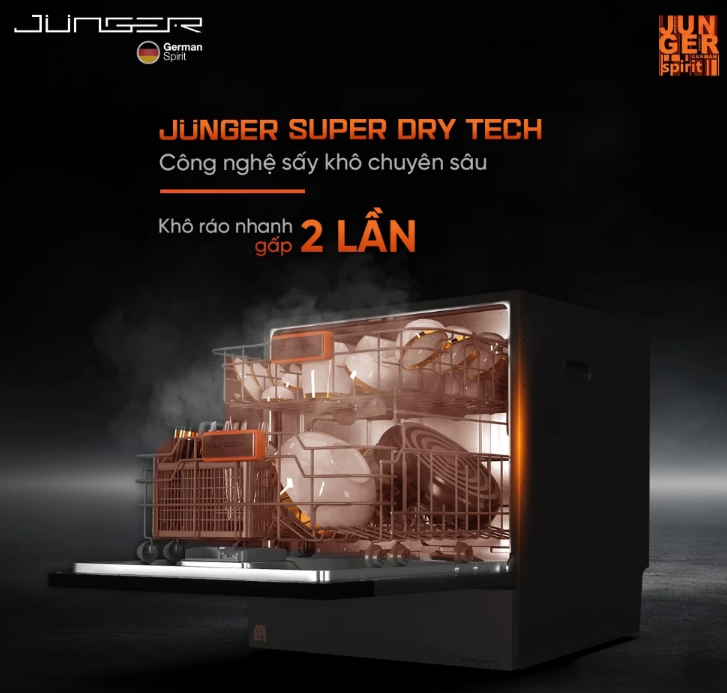 Máy rửa chén Junger LEOPARD DWJ-136 - VG ( 13 Bộ )