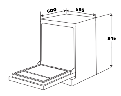 Máy rửa chén bát Toshiba DW-15F7 (G) VN