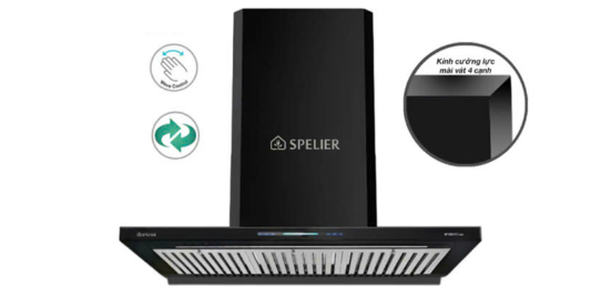 Máy hút khói, hút mùi kính ngang Spelier SP 109 FC LUX ( Điều khiển cảm ứng vẫy tay )