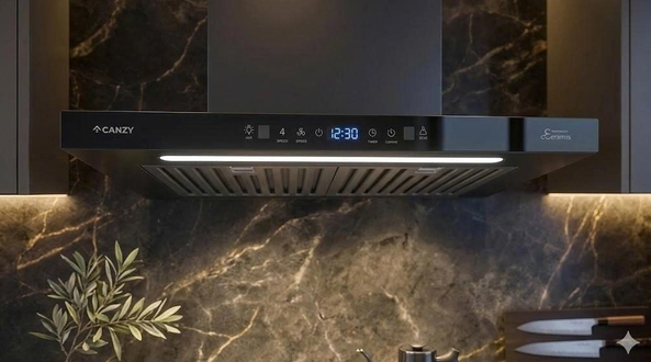 Máy hút khói, hút mùi kính ngang Canzy CZ- H1470CT (điều khiển cảm ứng vẫy tay)