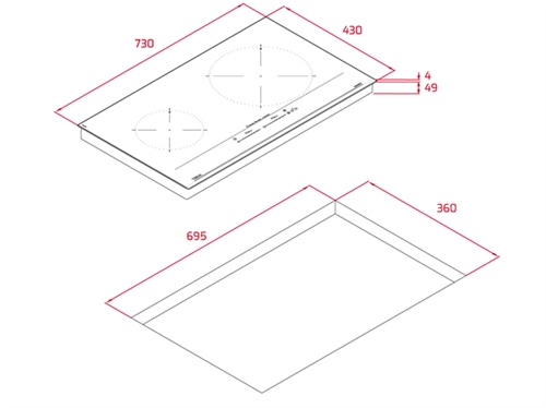 Bếp từ đôi Teka IZC 72310 MSP BK