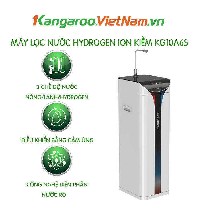 Máy lọc nước Kangaroo Hydrogen Slim Nóng lạnh KG10A6S