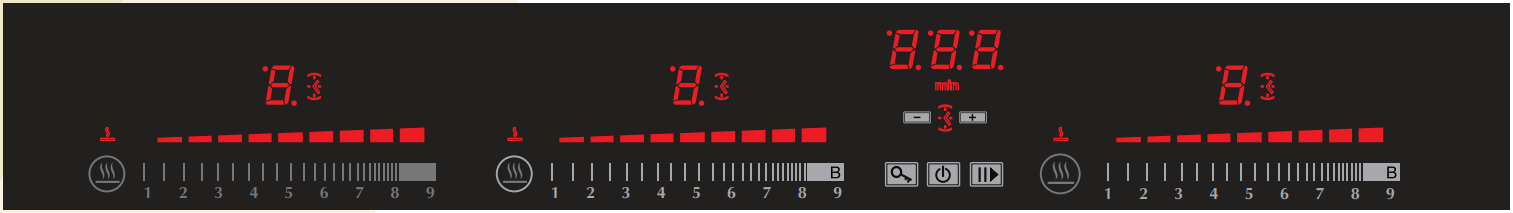 Bếp từ 3 vùng nấu Canzy CZ-595Luxury