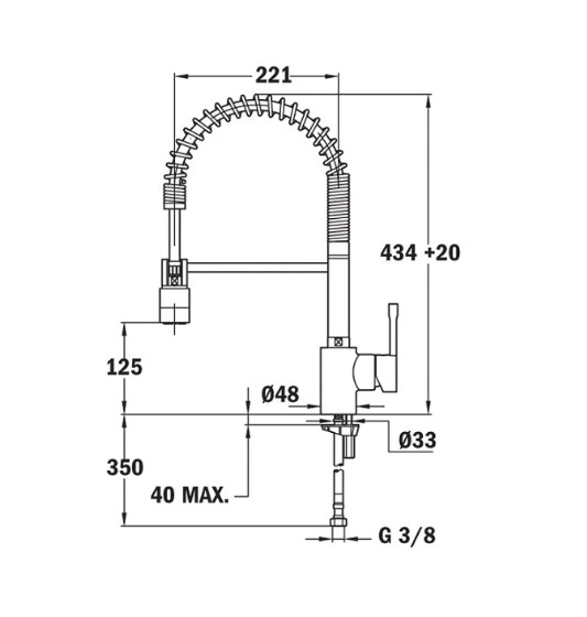 Vòi rửa Teka ARK 937