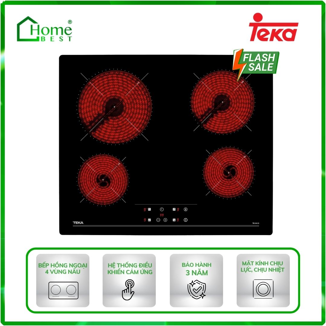 Bếp điện hồng ngoại 4 vùng nấu Teka TB 6415