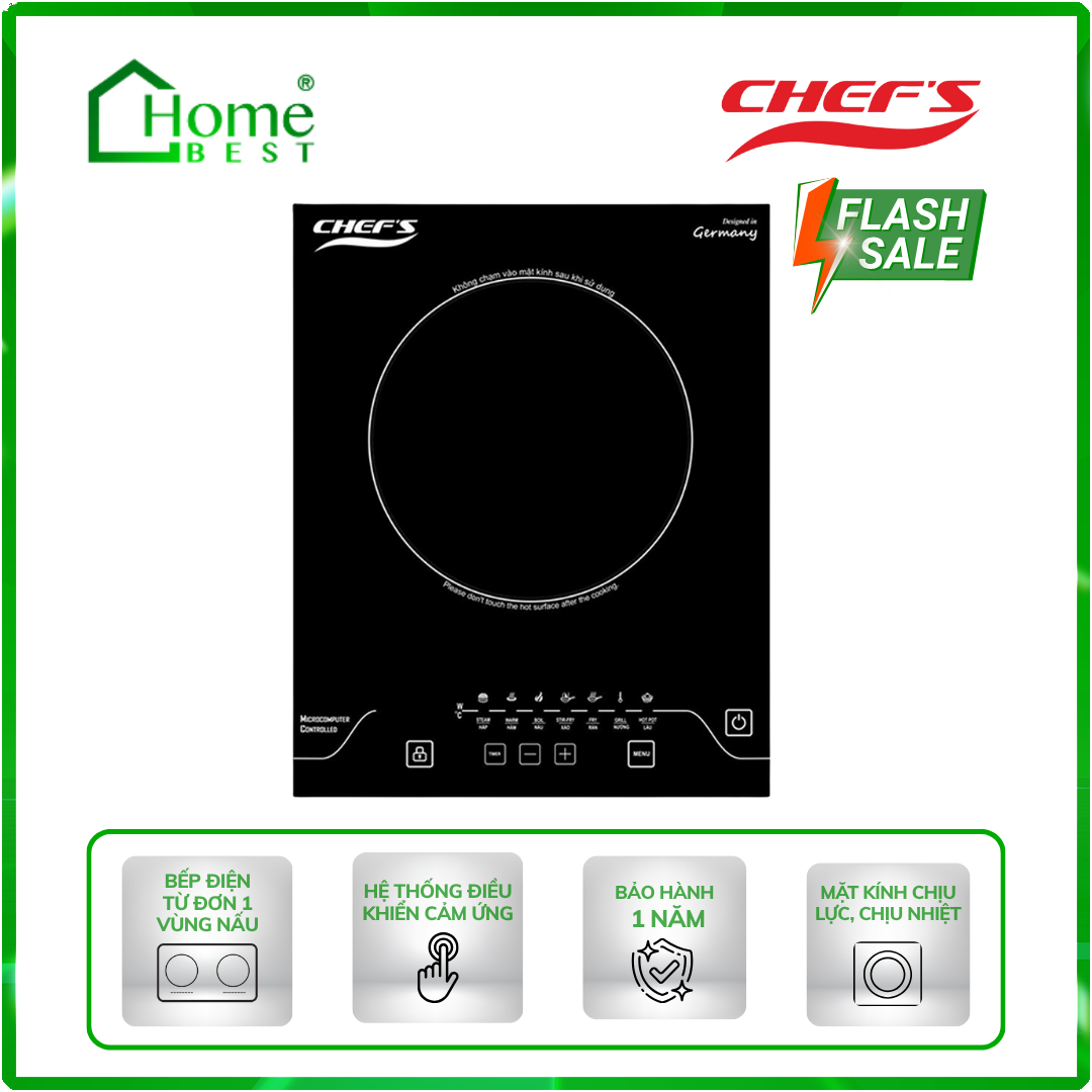 Bếp điện từ đơn Chefs EH-IH2000A