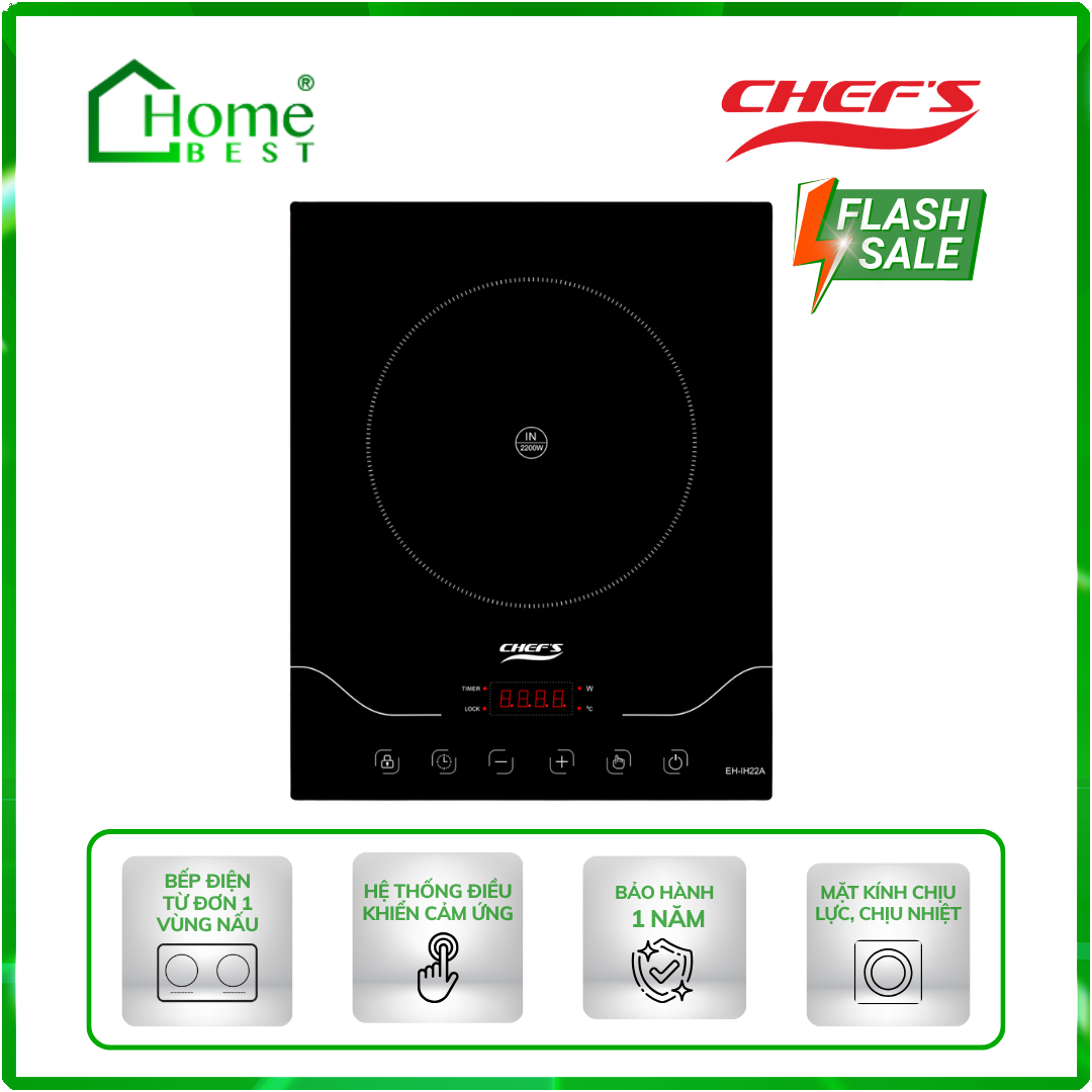 Bếp điện từ đơn Chefs EH-IH22A