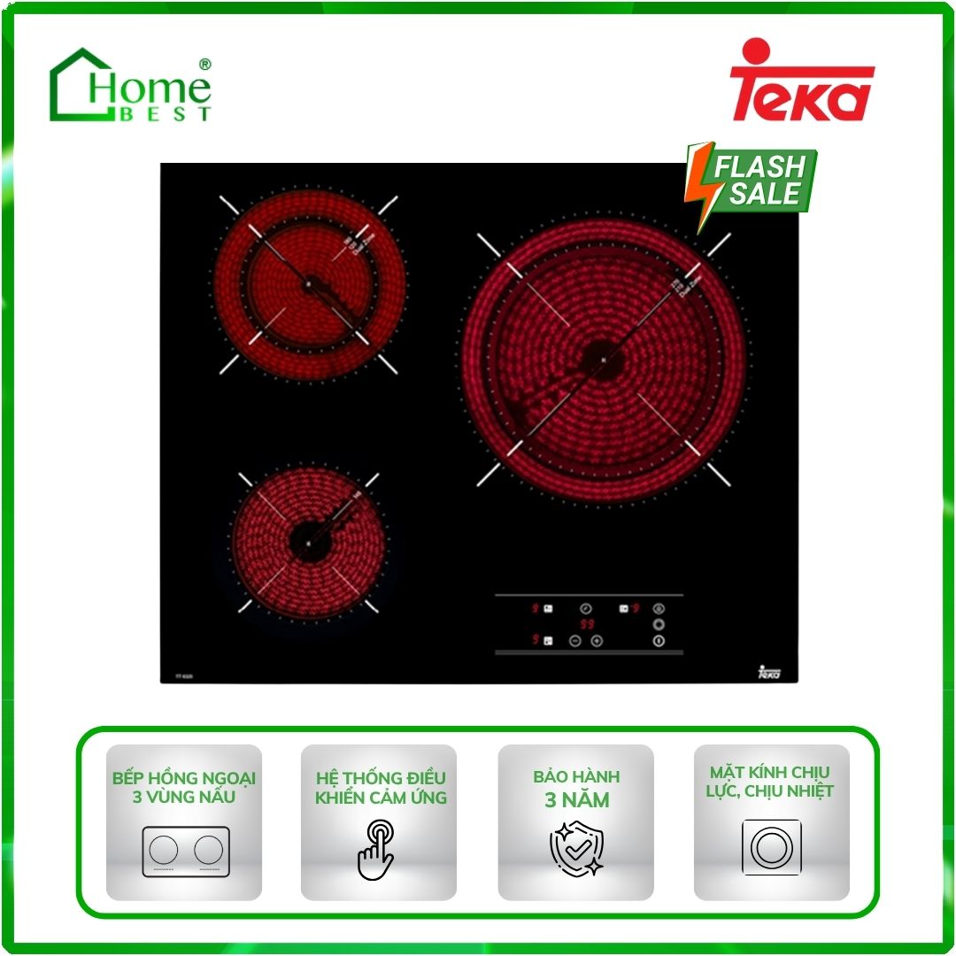 Bếp hồng ngoại 3 vùng nấu Teka TR 6320