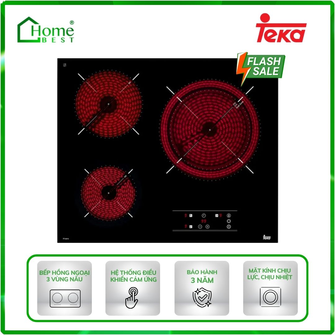Bếp hồng ngoại 3 vùng nấu Teka TT 6315
