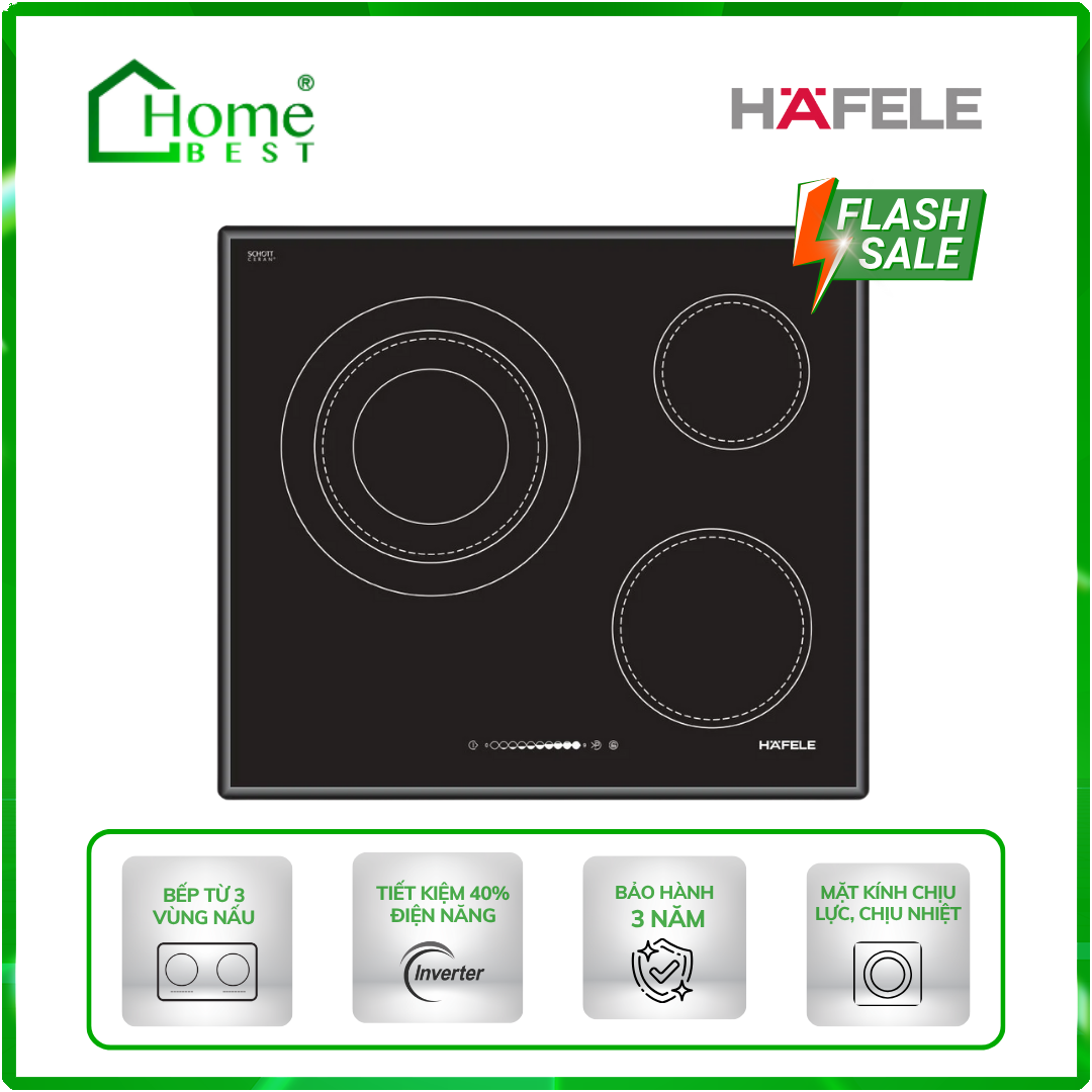 Bếp từ 3 vùng nấu Hafele HC-R603A