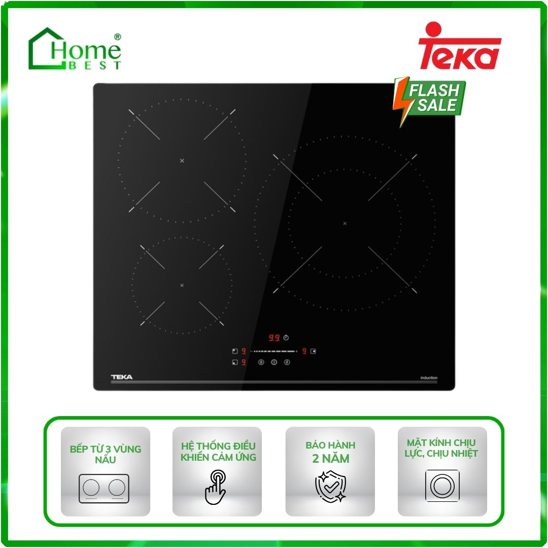 Bếp từ 3 vùng nấu Teka IBC 63110 SSM BK