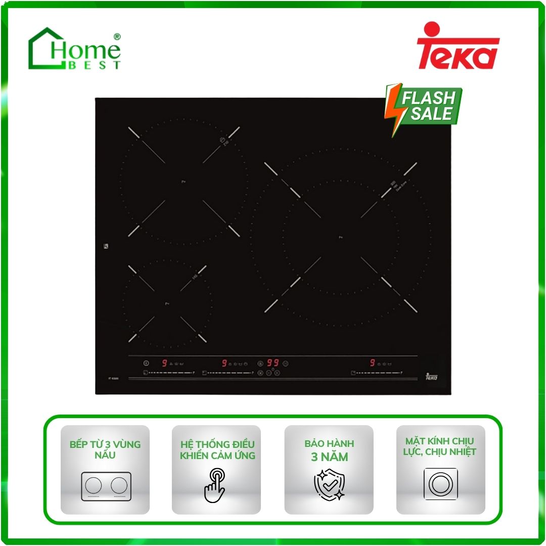 Bếp từ 3 vùng nấu Teka IR 6320 BK MST