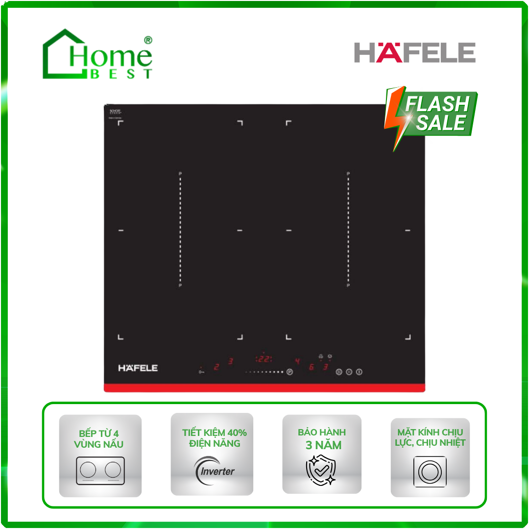 Bếp từ 4 vùng nấu Hafele HC-I604C